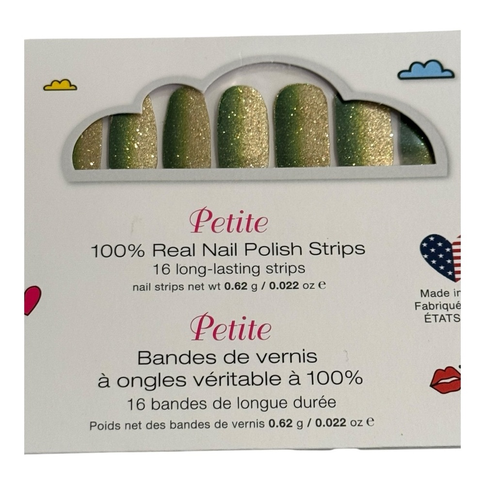 Color Street PETITE FEELING LUCKY St. Patrick’s Day Gold Green Ombré Glitter Set - Picture 5 of 8
